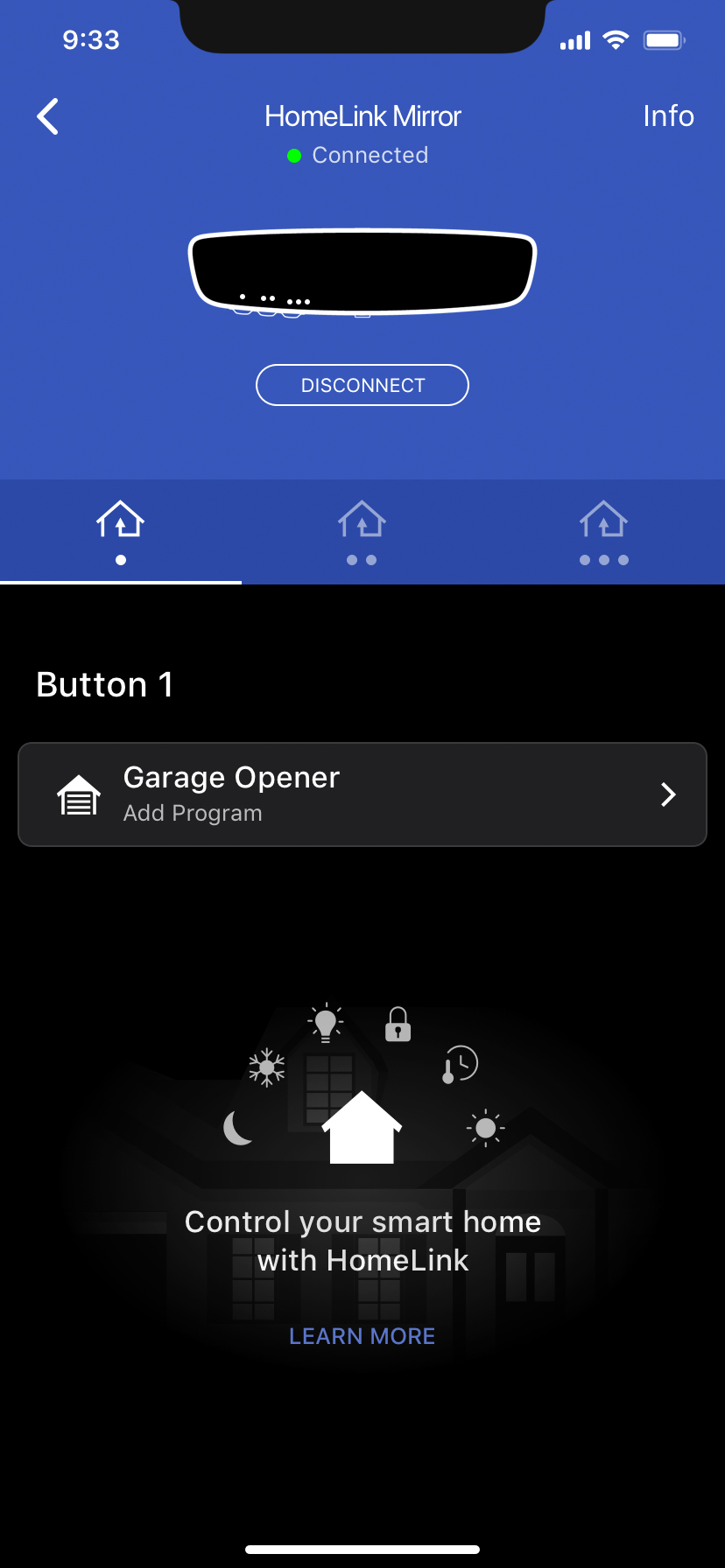 Garage Door Opener Connected Training Step 2 screen graphic